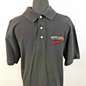Rare Original Men’s Black DARE Instructor Polo Shirt Police Drug Program D.A.R.E